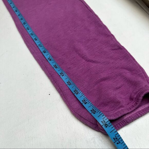 Monrow Super Soft Rayon Cotton Sporty Sweatpants in Neon Purple Small MSRP $128 - Picture 6 of 11